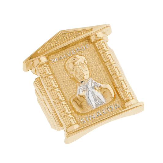 Gold Malverde Mens House Style Ring (emgeedi# R12874)