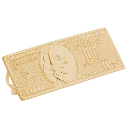 Gold Hundred Dollar Bill Mens Multiple Finger Ring (emgeedi# R12615)